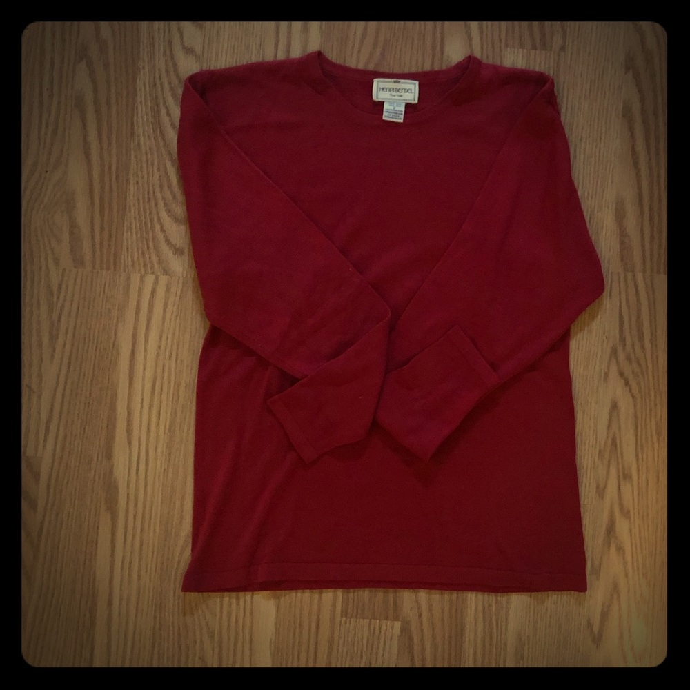 Rich Red Henri Bendel Silk Top